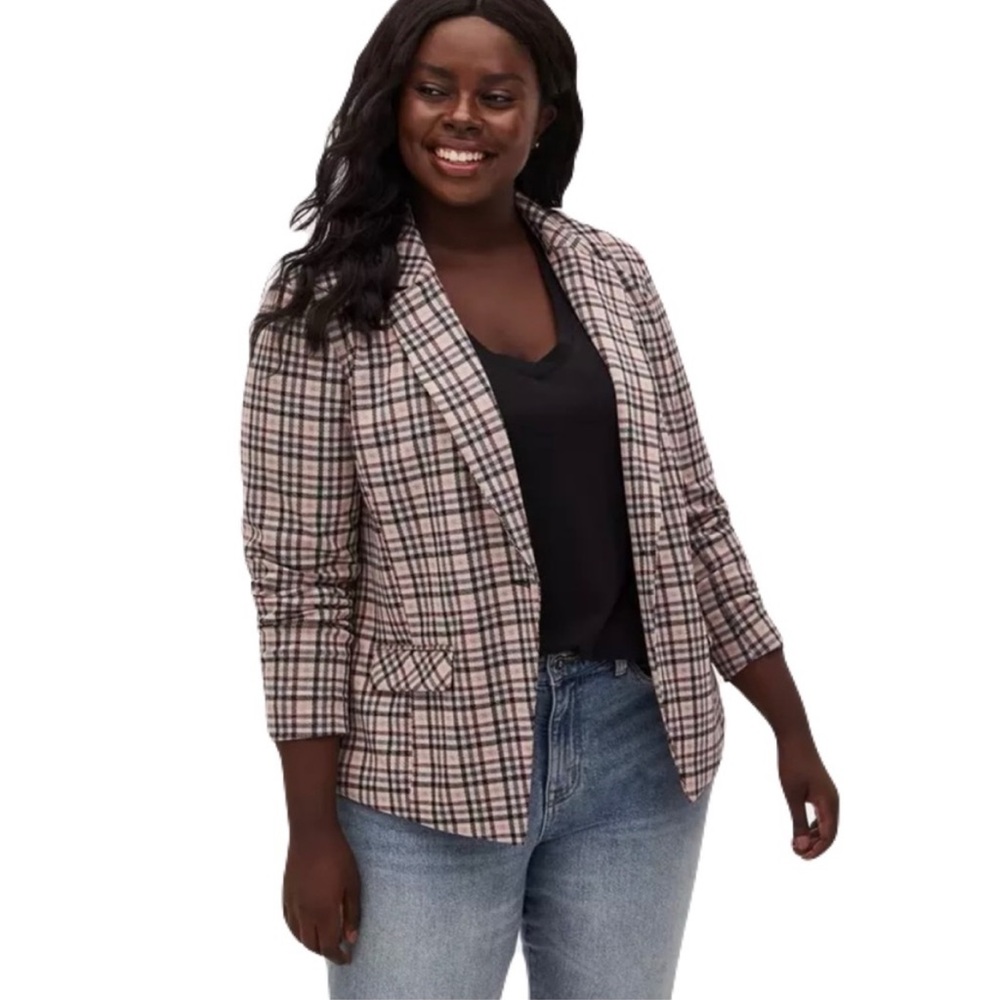 Torrid Studio plaid Women's Blazer